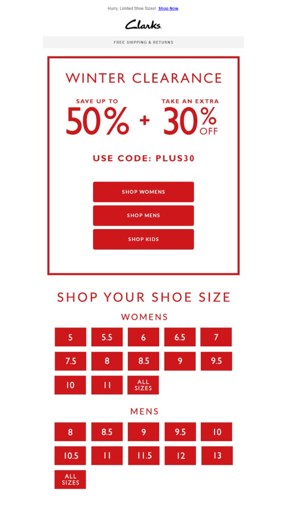 clarks_email_promotion