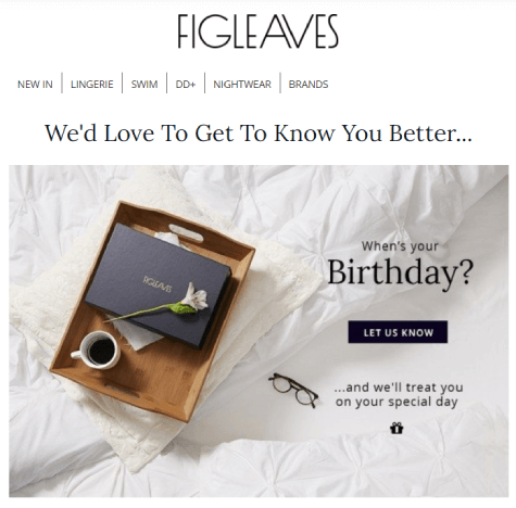 figleaves_asking_customer_birthday_date_in_email_campaign