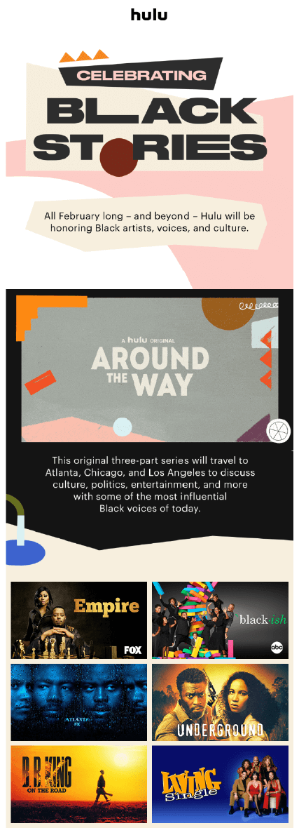 hulu_february_newsletter_example