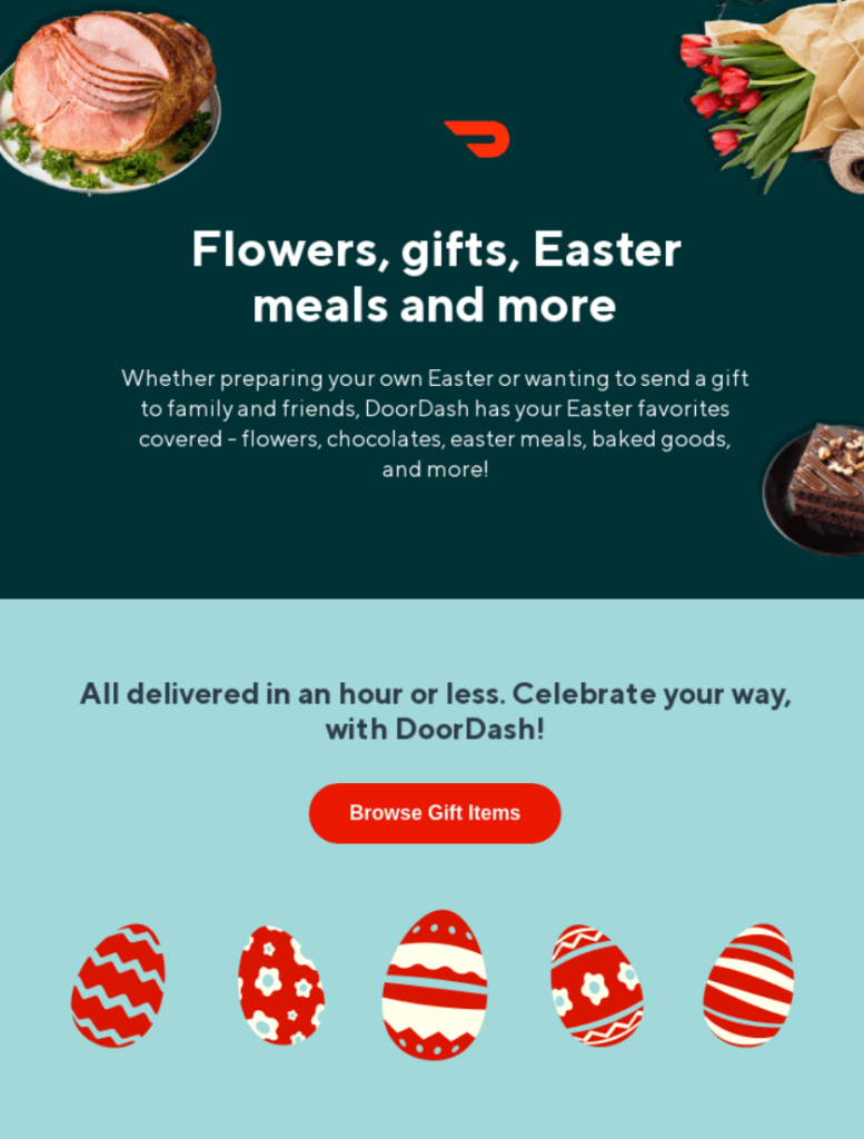 Doordash_easter_email_campaign