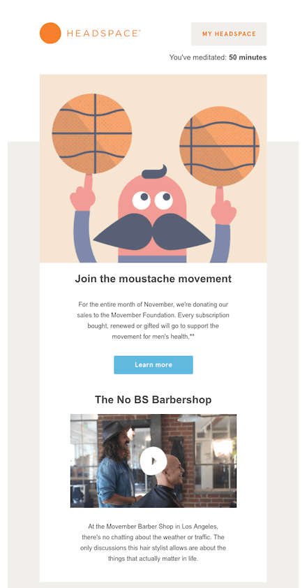 Headspace_fall_newsletter_example