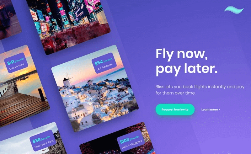 Bliss-landing-page-example