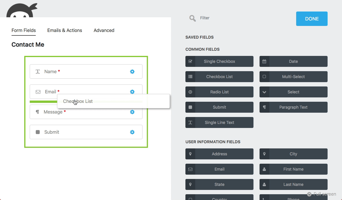 Ninja_forms_dashboard